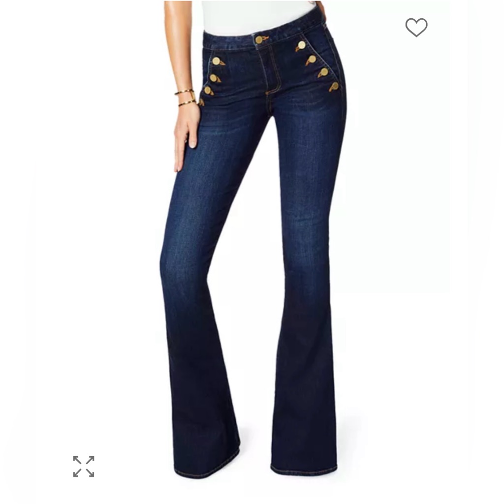 Ramy Brook Helena Highrise Dark Blue: Flare Bottom Jeans Euc : Sz 30